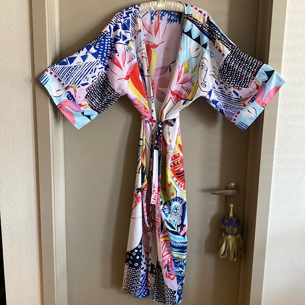 Abstract Print Kimono